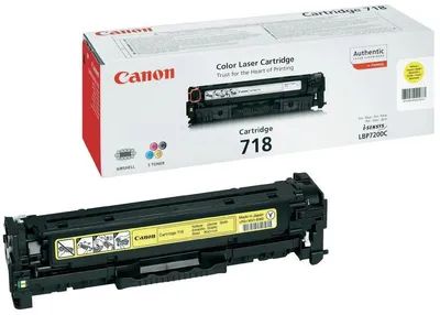Toner CANON CRG-718 Yellow original Toner CANON CRG-718 Yellow original