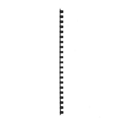 Spirala PVC za vezavo do 55 listov 10mm 100/1 okrogla črna Spirala PVC za vezavo do 55 listov 10mm 100/1 okrogla črna