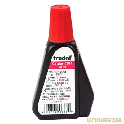 Barva za štampiljko 28ml Trodat 7011 rdeča Barva za štampiljko 28ml Trodat 7011 rdeča
