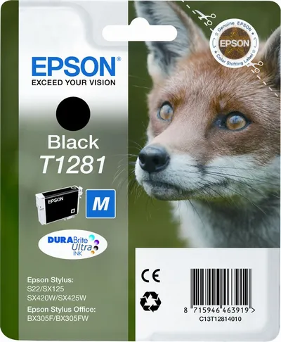 Črnilo EPSON T1281 Black 5.9ml original Črnilo EPSON T1281 Black 5.9ml original