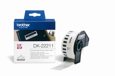 Trak BROTHER DK22211 bel film papirni trak 29mm v dolžini 15.24m Trak BROTHER DK22211 bel film papirni trak 29mm v dolžini 15.24m