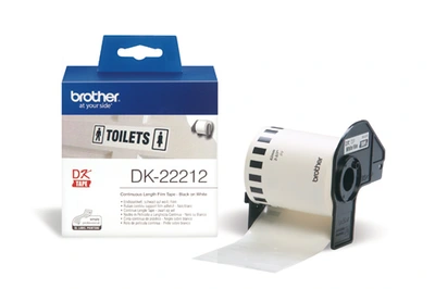 Trak BROTHER DK22212 bel film papirni trak 62mm v dolžini 15.24m Trak BROTHER DK22212 bel film papirni trak 62mm v dolžini 15.24m