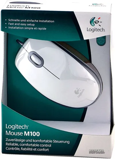 Miška LOGITECH M100 White - USB Miška LOGITECH M100 White - USB