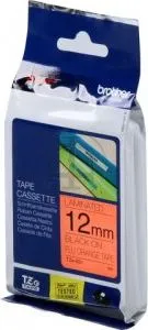 Trak BROTHER 12mm črn na fuorescentno oranžnem - TZEB31 Trak BROTHER 12mm črn na fuorescentno oranžnem - TZEB31
