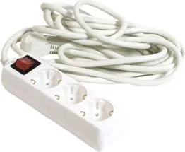 Kabelski podaljšek šuko-M=> 3x šuko-Ž 5m s sklopko 16A 250V 3500W 0816 Kabelski podaljšek šuko-M=> 3x šuko-Ž 5m s sklopko 16A 250V 3500W 0816