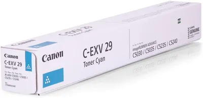 Toner CANON C-EXV29/GPR31 Cyan original Toner CANON C-EXV29/GPR31 Cyan original