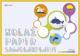 Kolaž papir B5 10 listov samolepilni Connect Kolaž papir B5 10 listov samolepilni Connect