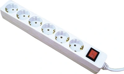 Kabelski podaljšek šuko-M=> 6x šuko-Ž 3m s sklopko 16A 250V 3500W 0837 Kabelski podaljšek šuko-M=> 6x šuko-Ž 3m s sklopko 16A 250V 3500W 0837