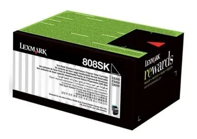 Toner LEXMARK CX310/ 410/ 510 Black 808SK original Toner LEXMARK CX310/ 410/ 510 Black 808SK original