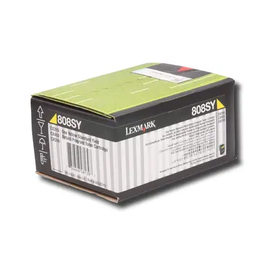 Toner LEXMARK CX310/ 410/ 510 Yellow 808SY original Toner LEXMARK CX310/ 410/ 510 Yellow 808SY original