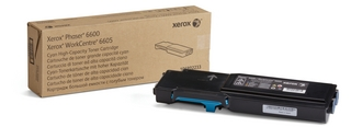 Toner XEROX 106R02233 Cyan High Capacity - Phaser 6600/WC6605 original