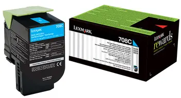 Toner LEXMARK CS310 708C Cyan - Return Program original Toner LEXMARK CS310 708C Cyan - Return Program original