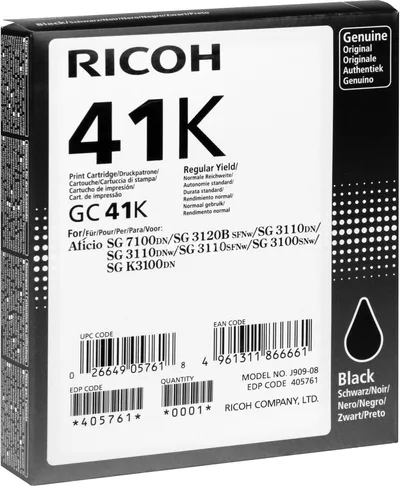Črnilo RICOH GC 41K - Black original Črnilo RICOH GC 41K - Black original