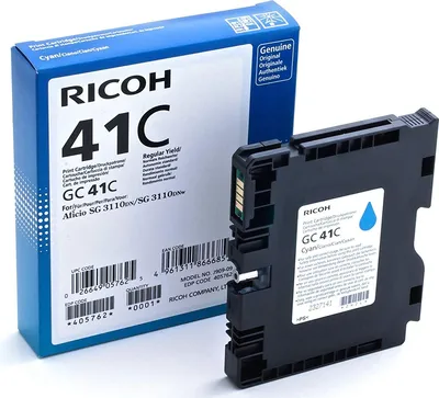 Črnilo RICOH GC 41C - Cyan original Črnilo RICOH GC 41C - Cyan original
