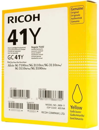 Črnilo RICOH GC 41Y - Yellow original Črnilo RICOH GC 41Y - Yellow original