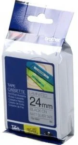 Trak BROTHER 24mm črn izpis na mat srebrnem traku - TZEM951 Trak BROTHER 24mm črn izpis na mat srebrnem traku - TZEM951