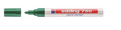 Marker permanentni lakirni 2-4mm Edding 750 okrogla konica zelen