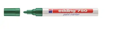 Marker permanentni lakirni 2-4mm Edding 750 okrogla konica zelen Marker permanentni lakirni 2-4mm Edding 750 okrogla konica zelen