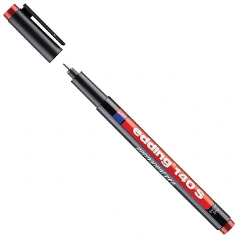 Marker permanentni 0,3mm Edding 140 S rdeč Marker permanentni 0,3mm Edding 140 S rdeč