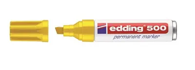 Marker permanentni 2-7mm Edding 500 prirezana konica rumen Marker permanentni 2-7mm Edding 500 prirezana konica rumen
