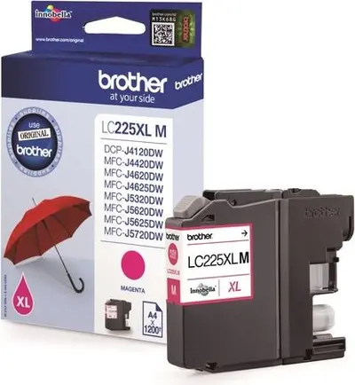Črnilo BROTHER LC-225XLM Magenta original Črnilo BROTHER LC-225XLM Magenta original