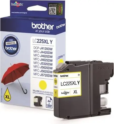 Črnilo BROTHER LC-225XLY Yellow original Črnilo BROTHER LC-225XLY Yellow original
