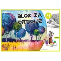 Blok risalni št. 4 10 listov Blok risalni št. 4 10 listov