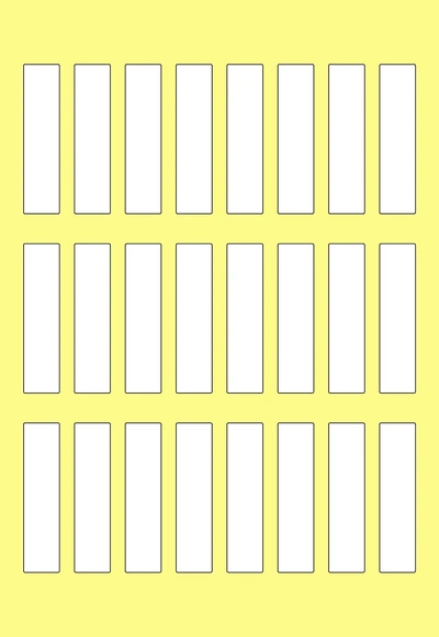 Etiketa slip 50x12mm 1/1 Etiketa slip 50x12mm 1/1