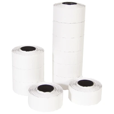 Etiketa v roli cenovna 26x16mm obla 2redna 1/1 bela Etiketa v roli cenovna 26x16mm obla 2redna 1/1 bela