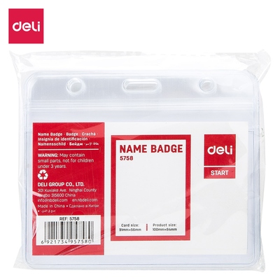 Etui za ID kartice  91x56mm pp Deli 5758 vodoodporen 10/1