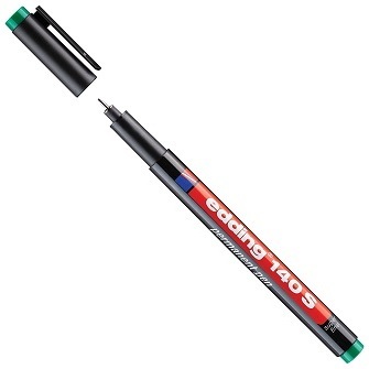 Marker permanentni 0,3mm Edding 140 S zelen Marker permanentni 0,3mm Edding 140 S zelen