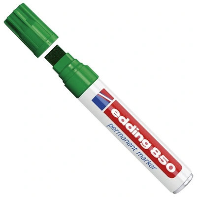 Marker permanentni 5-16mm Edding 850 prirezana konica zelen Marker permanentni 5-16mm Edding 850 prirezana konica zelen
