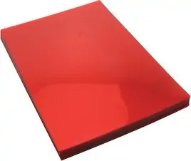 Platnice za spiralno vezavo PVC A4 180mic 100/1 prozorno rdeče