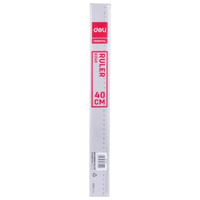 Ravnilo PVC 40cm Deli 6240 Ravnilo PVC 40cm Deli 6240
