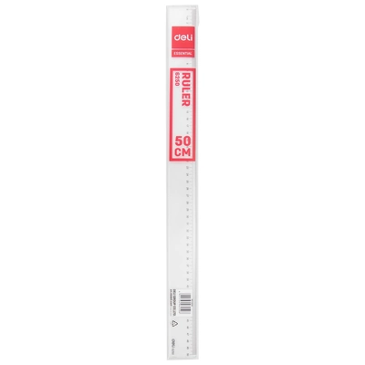 Ravnilo PVC 50cm Deli 6250 Ravnilo PVC 50cm Deli 6250
