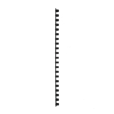 Spirala PVC za vezavo do 80 listov 12mm 100/1 okrogla črna Spirala PVC za vezavo do 80 listov 12mm 100/1 okrogla črna