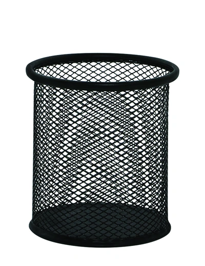 Lonček za pisala iz žice fi 90x100mm JS802 črn Lonček za pisala iz žice fi 90x100mm JS802 črn