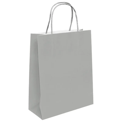Vrečka papirnata MIDI 260x350x120mm srebrna Vrečka papirnata MIDI 260x350x120mm srebrna