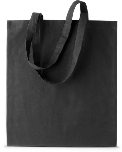 Vrečka bombažna 380x420x2mm dolg ročaj 130gr črna Vrečka bombažna 380x420x2mm dolg ročaj 130gr črna