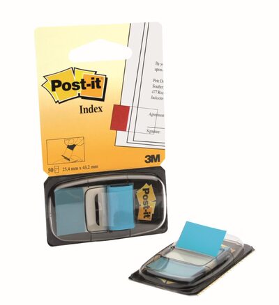 Zastavica 25,4x43,2mm 50 listov film polprozoren 3M 680-23 svetlo modra