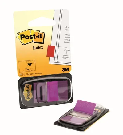 Zastavica 25,4x43,2mm 50 listov film polprozoren 3M 680-8 vijoličasta Zastavica 25,4x43,2mm 50 listov film polprozoren 3M 680-8 vijoličasta